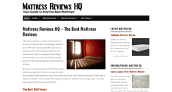 Desktop Screenshot of mattressreviewshq.net